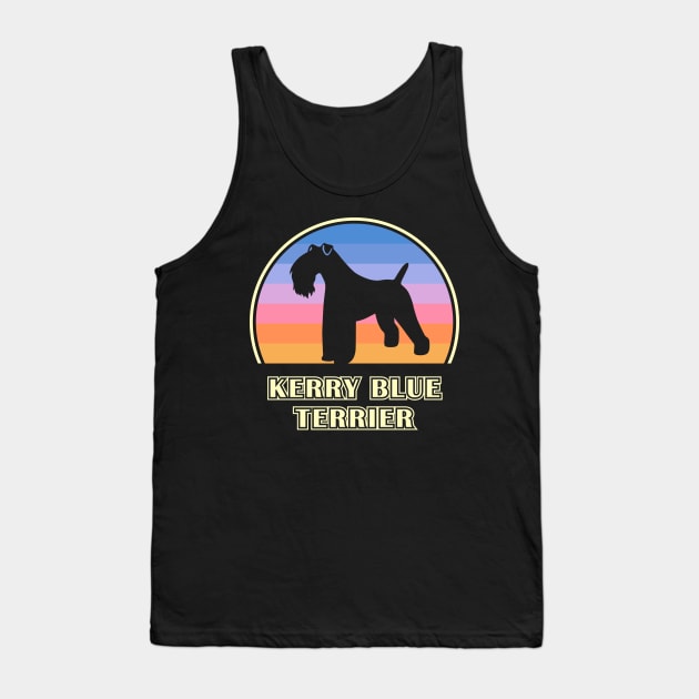 Kerry Blue Terrier Vintage Sunset Dog Tank Top by millersye